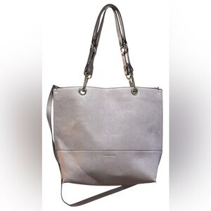 Calvin Klein Sonoma Reversible Pale Pink Novelty North/South Tote EUC